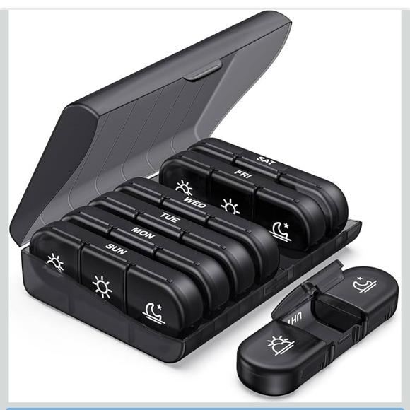 Source Unknown Other - BPA Free 3x/day Weekly Pill / Craft Organizer & case, durable travel light-proof